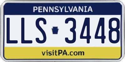 PA license plate LLS3448