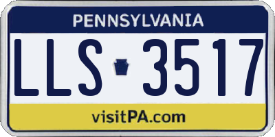 PA license plate LLS3517