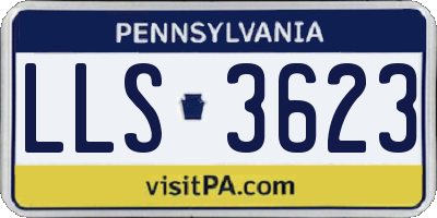 PA license plate LLS3623