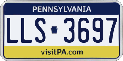 PA license plate LLS3697