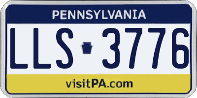 PA license plate LLS3776
