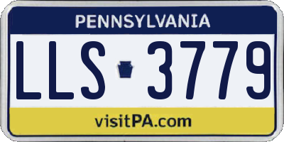 PA license plate LLS3779