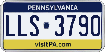 PA license plate LLS3790
