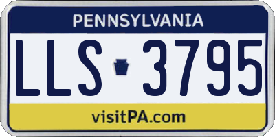 PA license plate LLS3795