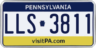 PA license plate LLS3811