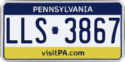 PA license plate LLS3867