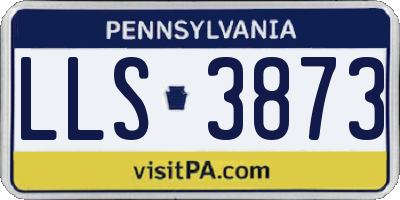 PA license plate LLS3873