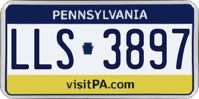 PA license plate LLS3897