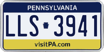 PA license plate LLS3941