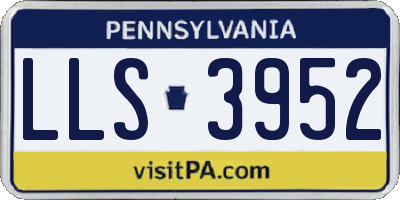 PA license plate LLS3952