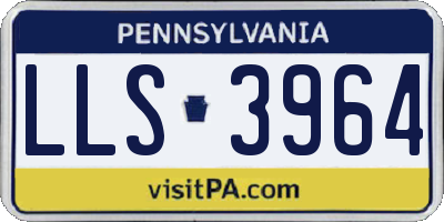 PA license plate LLS3964