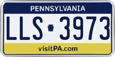 PA license plate LLS3973