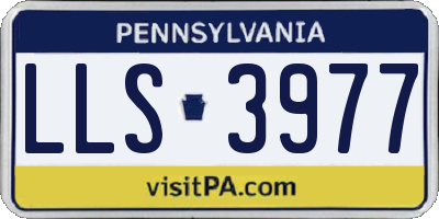 PA license plate LLS3977