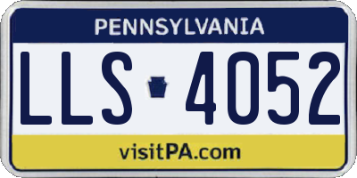 PA license plate LLS4052