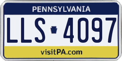 PA license plate LLS4097