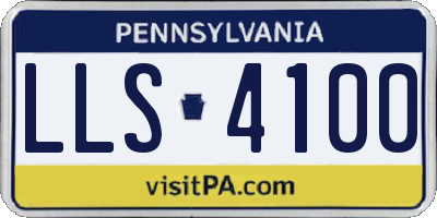 PA license plate LLS4100
