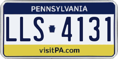 PA license plate LLS4131