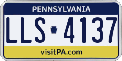 PA license plate LLS4137