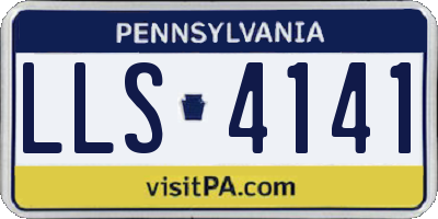 PA license plate LLS4141
