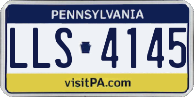 PA license plate LLS4145
