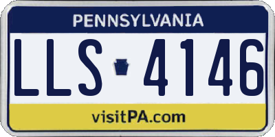 PA license plate LLS4146