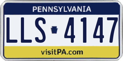 PA license plate LLS4147