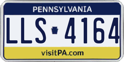 PA license plate LLS4164