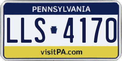 PA license plate LLS4170