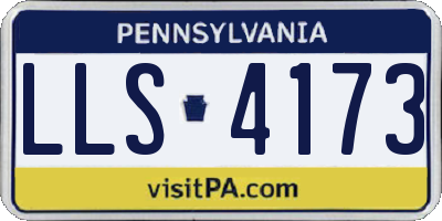 PA license plate LLS4173