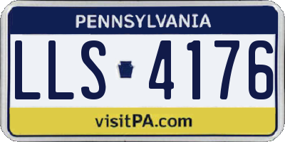 PA license plate LLS4176