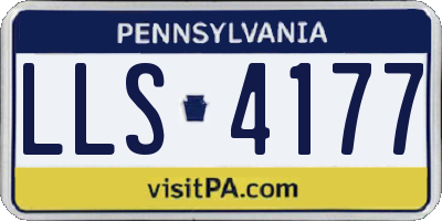PA license plate LLS4177
