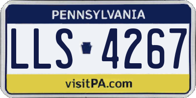 PA license plate LLS4267