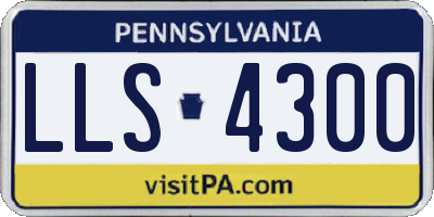 PA license plate LLS4300