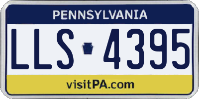 PA license plate LLS4395