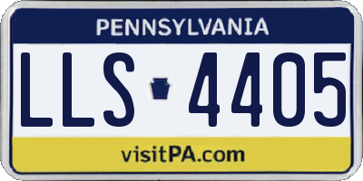 PA license plate LLS4405
