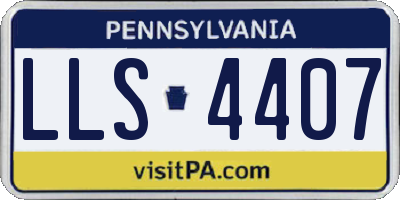 PA license plate LLS4407