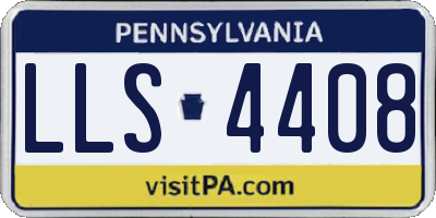PA license plate LLS4408
