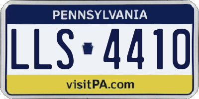 PA license plate LLS4410