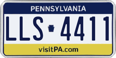PA license plate LLS4411