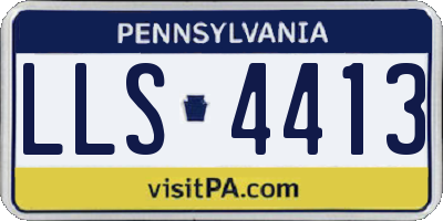 PA license plate LLS4413