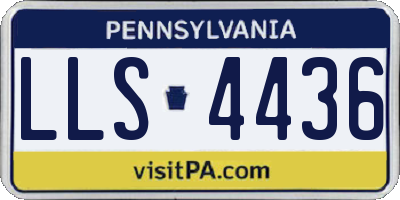 PA license plate LLS4436