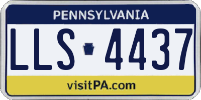 PA license plate LLS4437