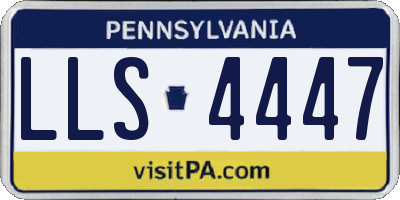 PA license plate LLS4447