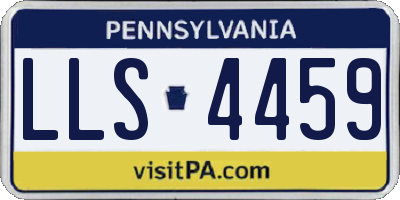 PA license plate LLS4459