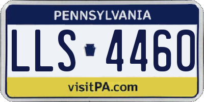 PA license plate LLS4460