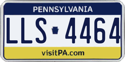 PA license plate LLS4464