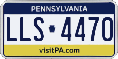 PA license plate LLS4470