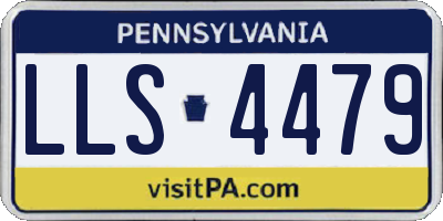 PA license plate LLS4479
