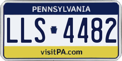 PA license plate LLS4482