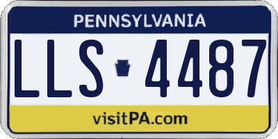 PA license plate LLS4487